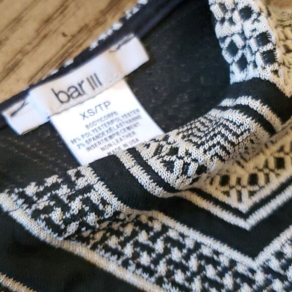 Black and white XS bar lll dress. - Picture 3 of 6